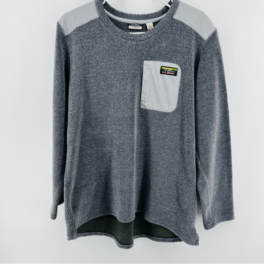 LL Bean tumbled Sherpa fleece size large